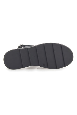 Sandali Neri In Pelle 100% Eco Friendly Pittarello Rock 5835