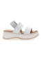 Sandali Bianchi in Pelle con Platform e Elastico Posteriore PITTARELLO 54874