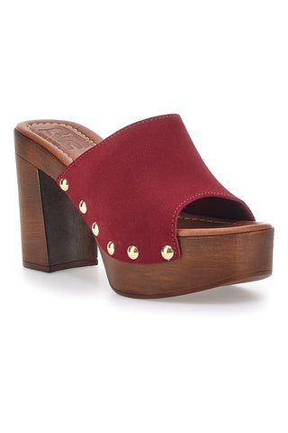 Zoccoli Mules Vinaccia con borchie PITTARELLO LOVE 35011/SC