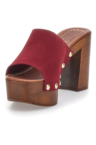 Zoccoli Mules Vinaccia con borchie PITTARELLO LOVE 35011/SC