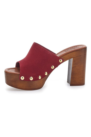 Zoccoli Mules Vinaccia con borchie PITTARELLO LOVE 35011/SC