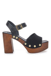 Schwarze High Heel Sandalen mit Holzeffekt PITTARELLO LOVE 35021