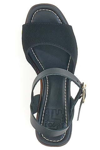 Sandali Neri con Tacco Alto Effetto Legno PITTARELLO LOVE 35021