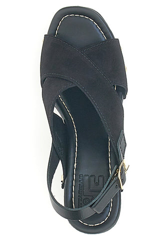 Sandali Neri con Tomaia in Pelle e Tacco a Coda PITTARELLO LOVE 5850