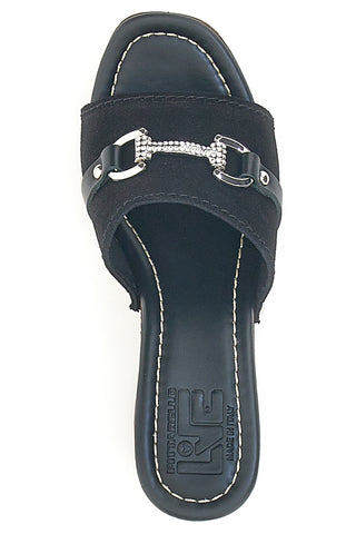 Zoccoli Neri in Vera Pelle Made in Italy Pittarello 25495/M