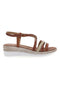 Sandali Marroni con Tomaia a Fasce Incrociate MIO TEMPO 2433