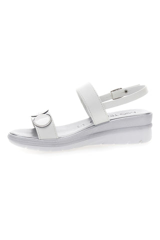 Sandali Bianchi e Argento con Platform Mio Tempo 2482