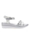 Sandali Bianchi e Argento con Platform Mio Tempo 2495