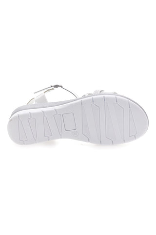 Sandali Bianchi e Argento con Platform Mio Tempo 2495