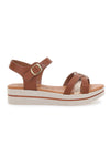 Sandali Marroni Con Platform Made in Italy PRIMA RIGA 1