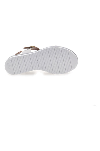 Sandali Bianchi e Argento con Fasce Incrociate PRIMA RIGA 8