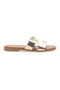 Platin-Slipper mit Obermaterial aus Leder, hergestellt in Italien, Prima Riga 02