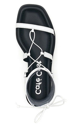 Weiße römische Sandale CAFE' COST MK3614100