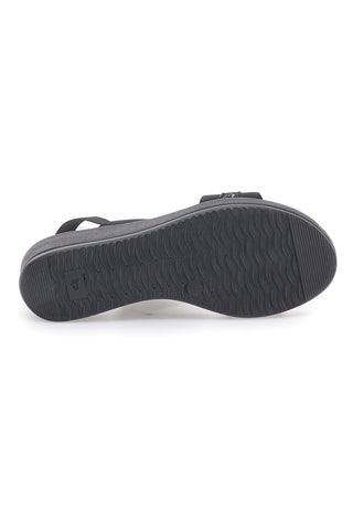 Schwarze Sandalen mit elastischer Rückseite MIO TEMPO 2170/9738