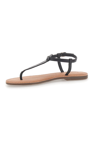 Schwarze Flip-Flops mit dekorativem Knoten CAFÈ COST 95103