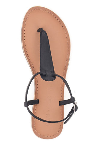 Schwarze Flip-Flops mit dekorativem Knoten CAFÈ COST 95103