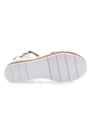 Weiße Keilsandalen Bio Up 401