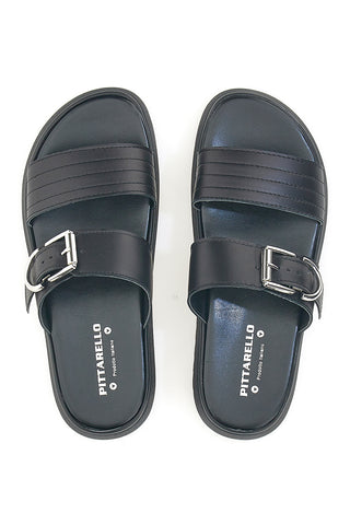 Ciabatte nere in vera pelle Made in Italy Pittarello Love 36091926