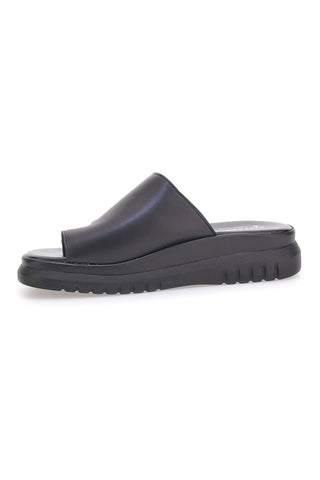 Schwarze Hausschuhe mit hoher Sohle und breitem Band Pittarello Love 32441926