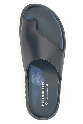 Schwarze Hausschuhe mit hoher Sohle und breitem Band Pittarello Love 32441926