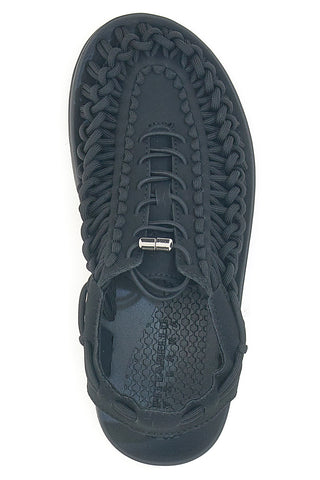 Sandali neri intrecciati effetto corda gorpcore PITTARELLO TIERRA TOYA