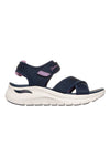 Marineblaue Sandalen mit verstellbaren Kreuzriemen Skechers ARCH FIT 2.0 SANDAL FEELIN' BRIGHT