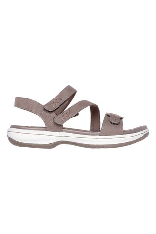 Taupe Sandalen mit verstellbaren Riemen Skechers BAYSHORE BASIC NECESSITY