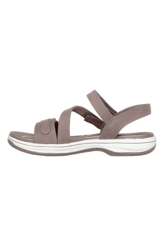 Taupe Sandalen mit verstellbaren Riemen Skechers BAYSHORE BASIC NECESSITY