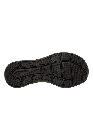 Schwarze Sandalen mit dreifach verstellbarem Riemen Skechers D'LUX WALKER SANDAL SEA-SCAPE