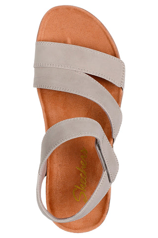 Taupe Sandalen mit verstellbaren Riemen Skechers LIFTED COMFORT