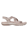 Taupe Sandalen mit elastischen Bändern Skechers REGGAE SLIM SUNNYSIDE 2.0