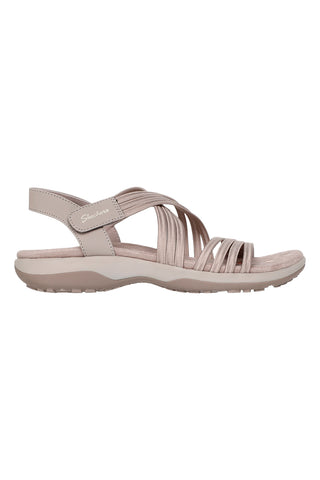 Sandali taupe con fasce elastiche Skechers REGGAE SLIM SUNNYSIDE 2.0