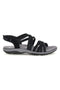 Schwarze Sandalen mit Memory Foam Skechers Reggae Slim Summer Getaway