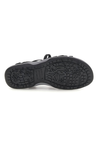 Schwarze Sandalen mit Memory Foam Skechers Reggae Slim Summer Getaway
