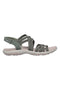 Olivgrüne Sandalen mit verstellbaren Gummibändern Skechers REGGAE SLIM SUMMER GETAWAY