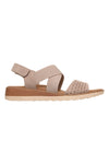Taupe Sandalen mit Kreuzriemen und Arch Fit Skechers Arch Fit Oasis B Perf