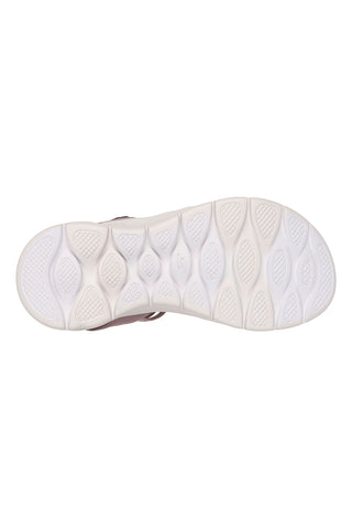 Rosa Sandalen mit Gummibändern Skechers Go walk flex Sandale
