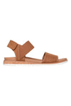 Braune Sandalen mit Klettverschluss und perforiertem Band Skechers Desert kiss low