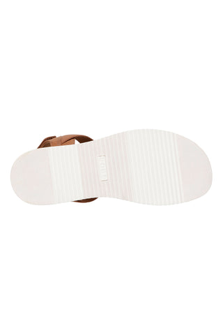 Braune Sandalen mit Klettverschluss und perforiertem Band Skechers Desert kiss low