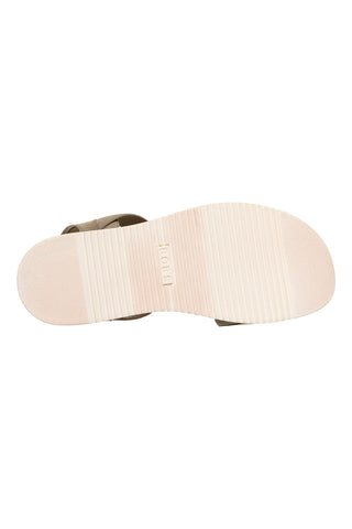 Grüne Sandalen mit Klettverschluss und perforiertem Band Skechers Desert kiss low