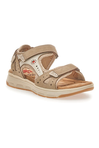 Sandali beige con strappi Relife 68872570701