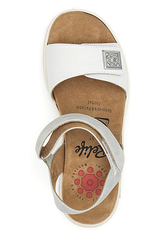 Relife weiße Riemchensandalen 67172670802