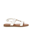 Weiße Sandalen mit runder Frontverzierung Mon Dieu PREA3712