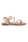 Beige Sandalen mit Zierkette Mon dieu PREA3682