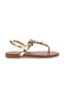Platin Zehenstegsandalen Mon dieu PRE3008