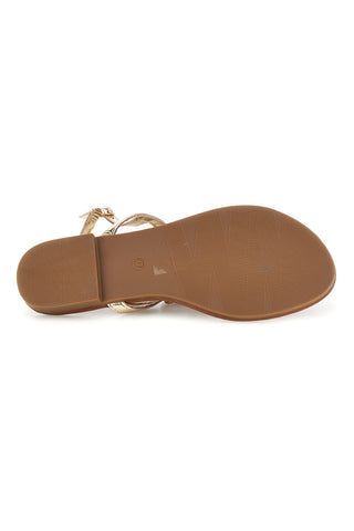Platin Zehenstegsandalen Mon dieu PRE3008