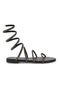 Sandali nero con strass Mon dieu PRE9300