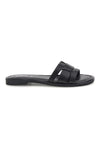 Ciabatte nere con fasce intrecciate Pittarello sun TIMA641
