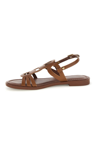 Braune Sandalen mit geflochtenen Riemen Pittarello Sonne TIMA644