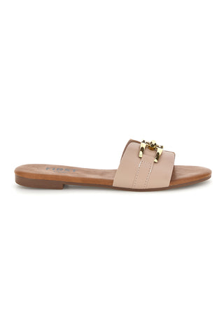 Ciabatte beige con morsetto The first chic PREA3550